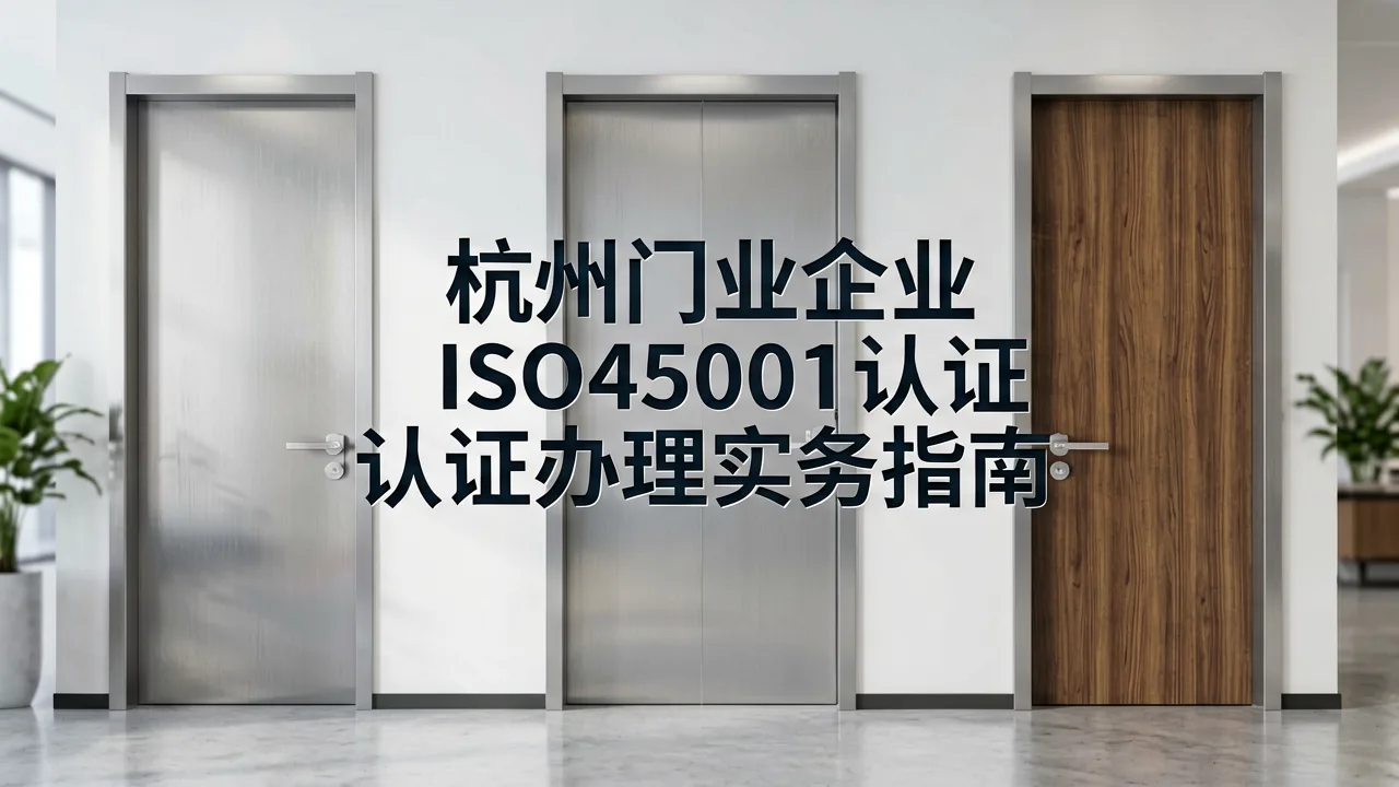 杭州门业企业ISO45001认证办理实务指南